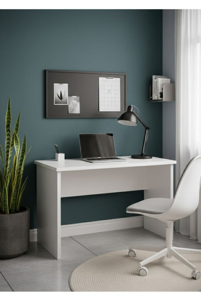 Modern Çalışma Masası 120X60 cm | Mdf Ofis & Ders Masası | Ergonomik 75 cm Yükseklik