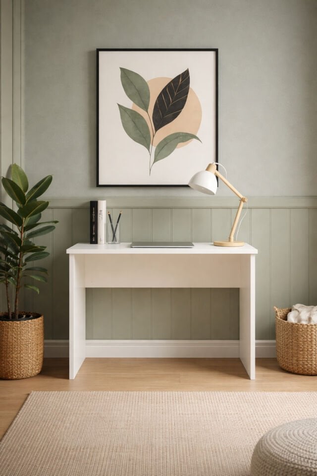 Modern Çalışma Masası 120X60 cm | Mdf Ofis & Ders Masası | Ergonomik 75 cm Yükseklik