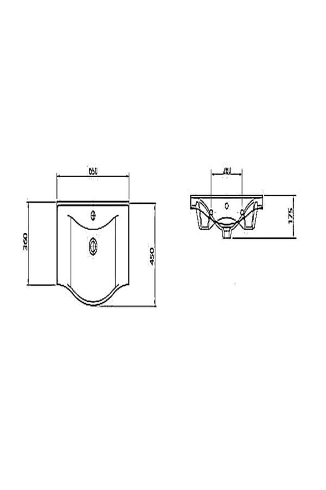Lacrime 65 cm Antrasit Renkli Mdf, Oval Seramik Lavabolu, Alt ve Üst Dolaplı, Banyo Dolabı Takımı